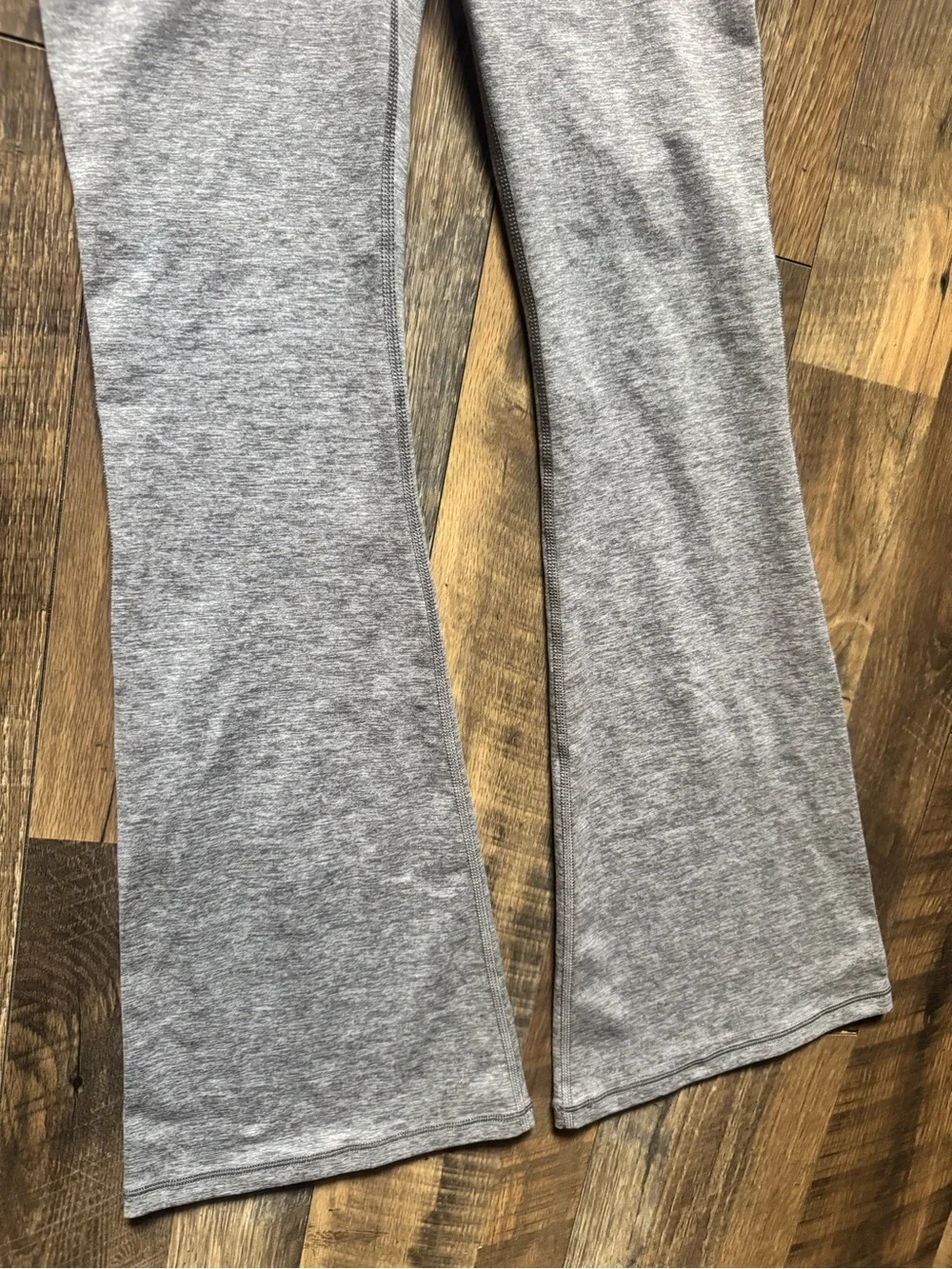 aerie Gray Flare Leggings with Fold-Over Waistband
